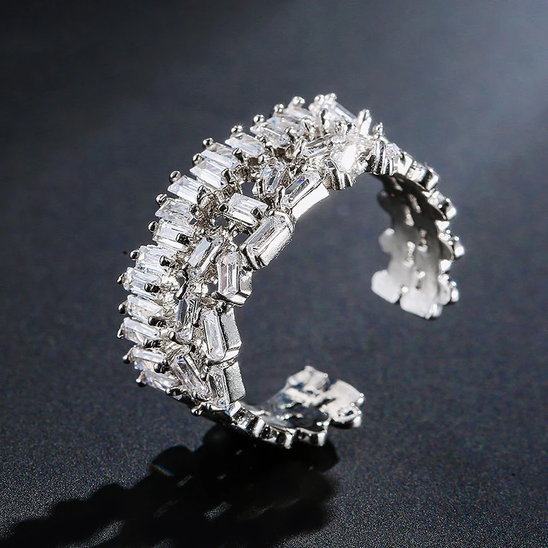 

Hot Selling Trendy Solid 925 Sterling Silver Eternity Band Ring Africa for Girl Black Friday Party Gift Jewelry R5431