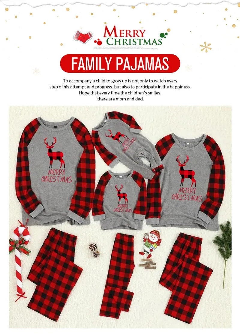 Одинаковые рождественские пижамы для всей семьи с принтом оленя; комплект одежды для сна с героями мультфильмов для папы, мамы, родителей и детей; Одежда для маленьких девочек; одежда для папы и сына