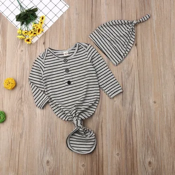 

Casual 2pcs Soft Infant Newborn Baby Wrap Swaddling Blanket Sleeping Bags +Headband/Hat