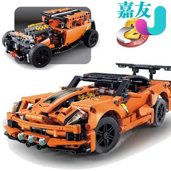 

579 PCS HiSEMBO Building Blocks 13384 Chevrolet Corvette ZR1 Compatible 42093 technic Children toys bricks Christmas Gift