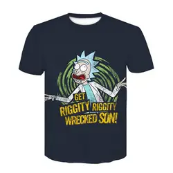 Последняя 3d печать мультфильм Рик и Хмури Досуг футболка Летняя футболка анимация мужчины высокое качество дизайн футболки мужская одежда