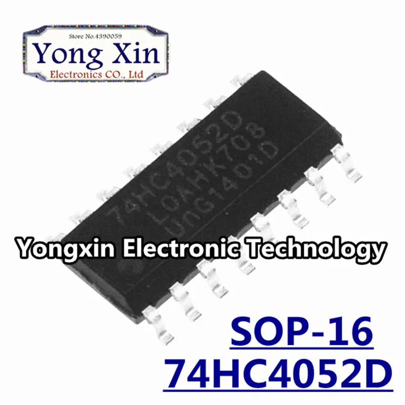 10PCS 74HC4052D SOP16 74HC4052 SOP SN74HC4052DR SMD |