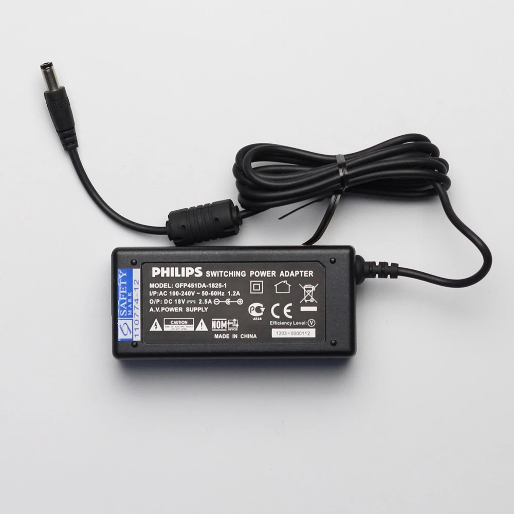 Адаптер питания переменного тока PHILIPS GFP451DA 1825 1 18V 2 5 A адаптеры для PHILIPS|Адаптеры