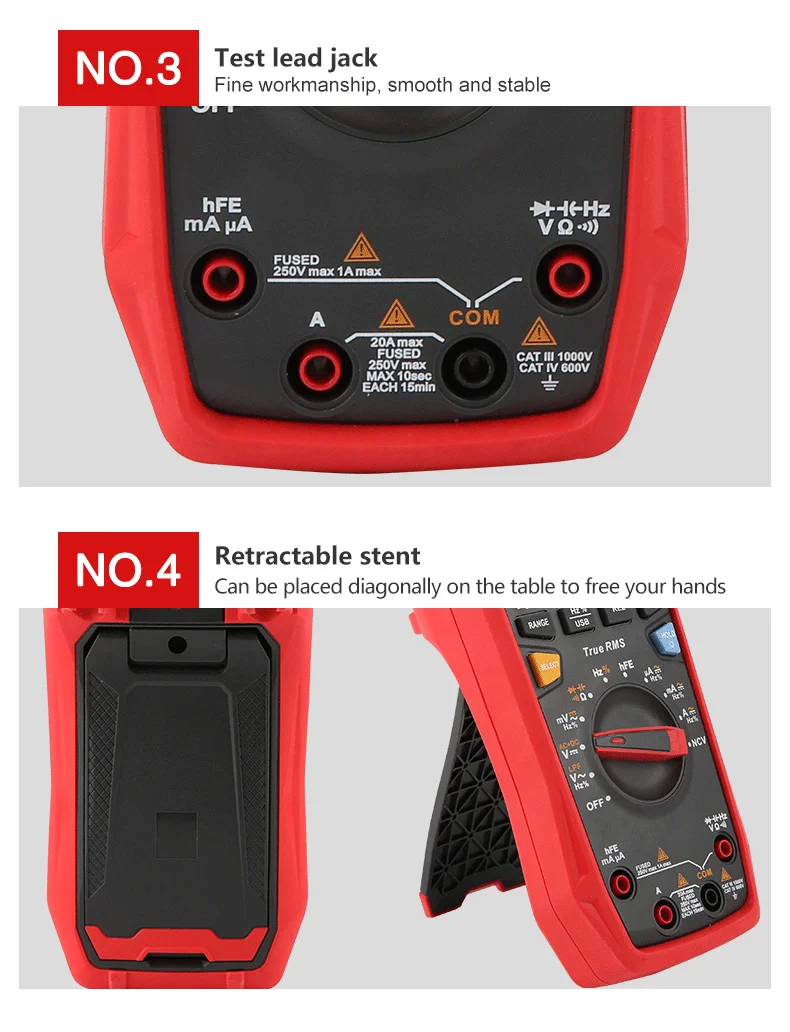 UNI-T Professional Multimeter Digital UT61B+ UT61D+ UT61E+ DC AC 1000V 60mF/220 mF Capacitance Test True RMS Auto Range Meter fowler caliper