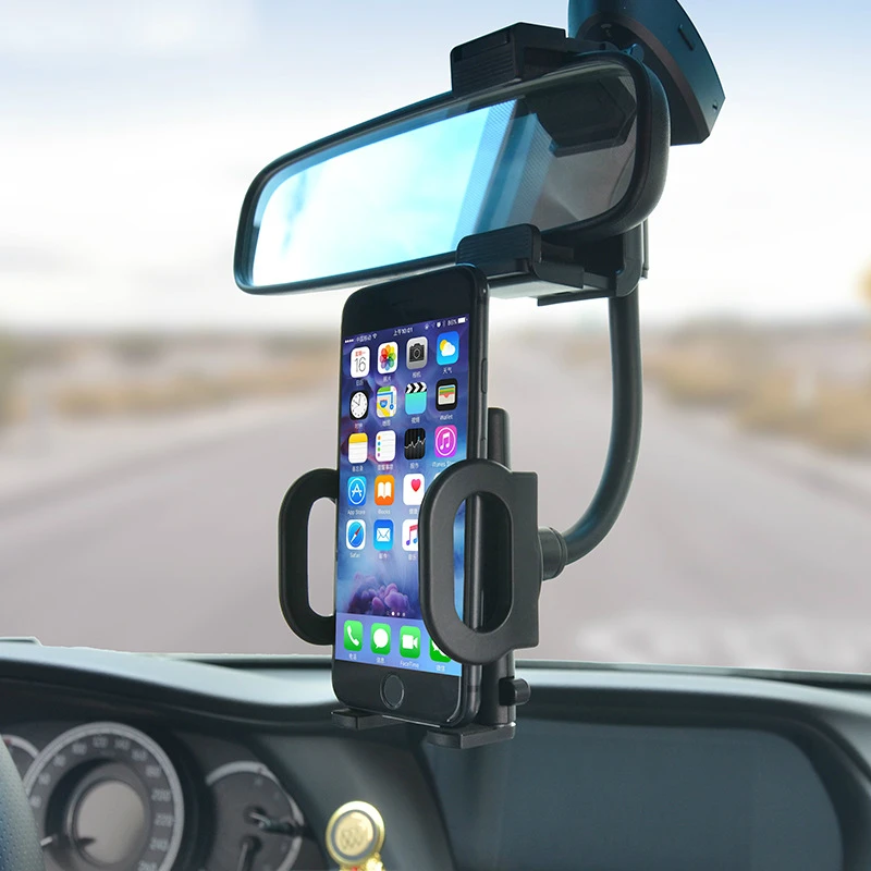 

Mount Holder Car Rearview mirror mobile phone holder For Iphone Xiaomi Cell Smartphone GPS Universal Stands