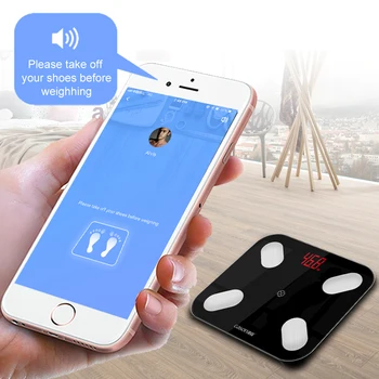 

LED Digital Weight Bathroom Balance Bluetooth APP Android or IOS S4 Body Fat Scale Floor Scientific Smart Electronic