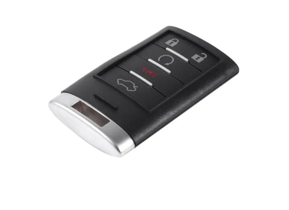 10pcs/lot Replacement Key Shell fit for CADILLAC Smart Remote Key Case Entry Fob 5 Buttons
