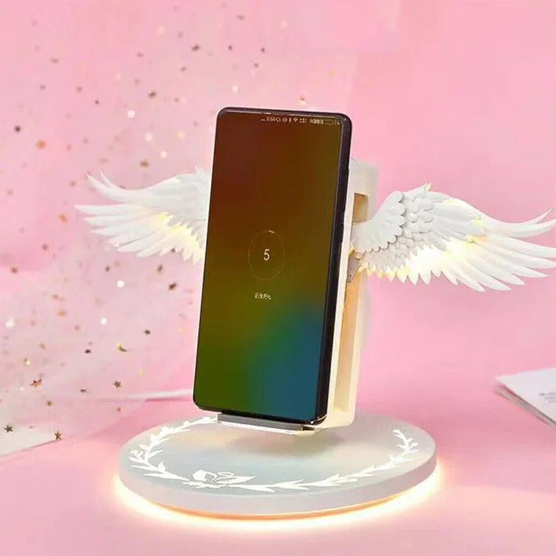 

QI Wireless Charger Holder Fast Charging Dock Compatible for iPhone Huawei DNJ998