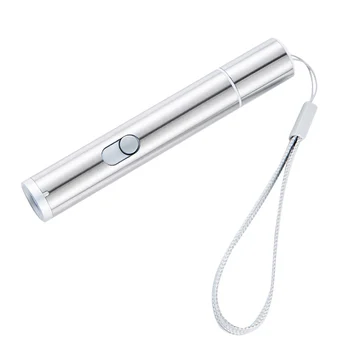 

Cat Chaser Toys 2 in 1 Multi Function Funny Cats Laser Toy Interactive USB Rechargeable LED Light Pointer Exercise Training Tool