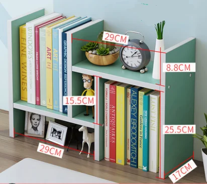 DIY деревянный поднос для файлов, хранение продуктов, органайзер для журналов, аксессуары для стола, bookrack, для учебы, Настольный набор для книг - Цвет: green
