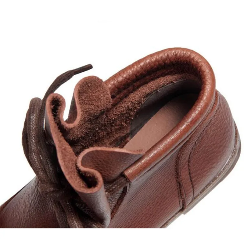 New Classic Retro Chelsea Boots Soft 100% Natural Genuine Leather Boots Women's Boots Soft Sole Comfortable Shoes Ankle Boots