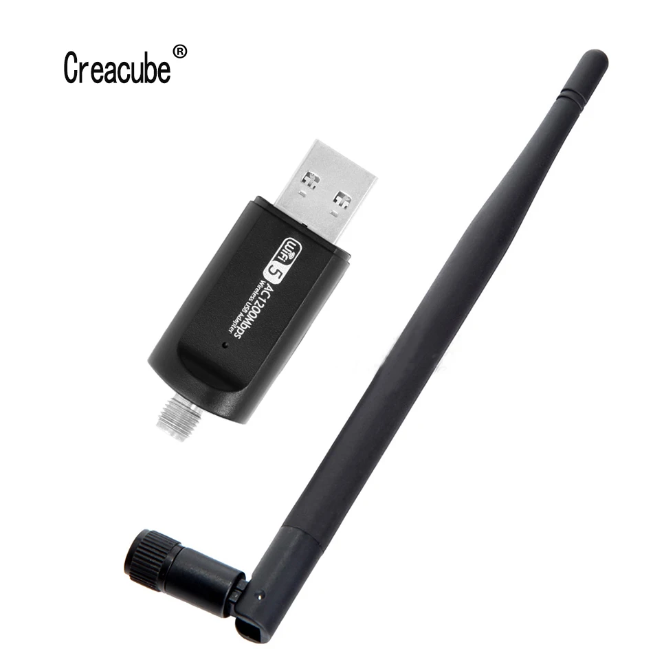 USB Wi Fi адаптер Creacube 1200 м двухдиапазонный 3 0 LAN Ethernet Сетевая карта Беспроводной