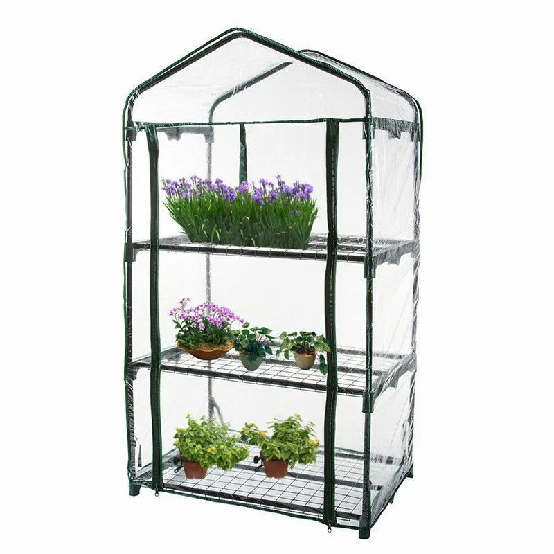

Garden Heating House PVC Multi-level Small Flower House Greenhouse Plate Cover (without Iron Stand) New Arrivals 2020 Hot