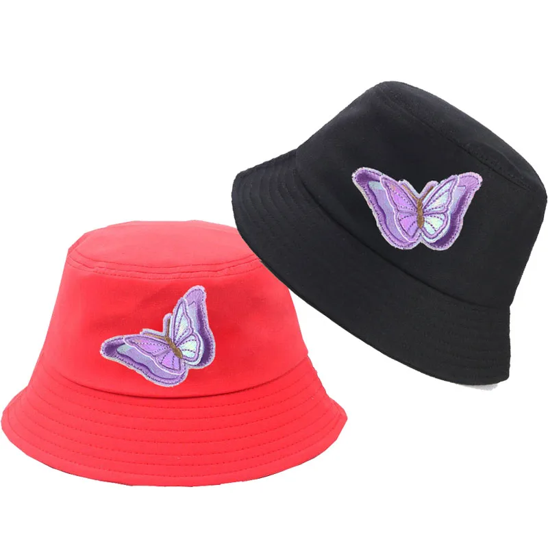 bucket hat with flames