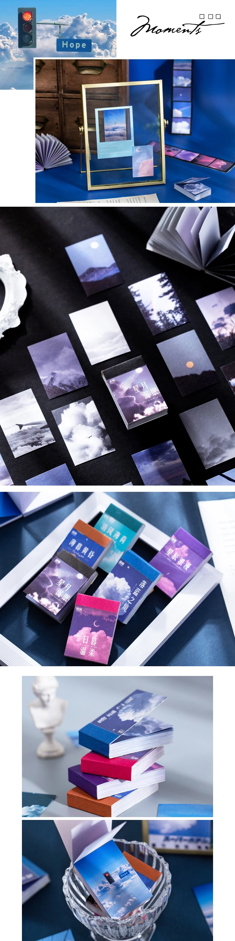 50 Sheets Sky Island Washi Sticker Book Decorative Diary Collage Planner Bullet Journal Craft Scrapbooking Stickers Aesthetic