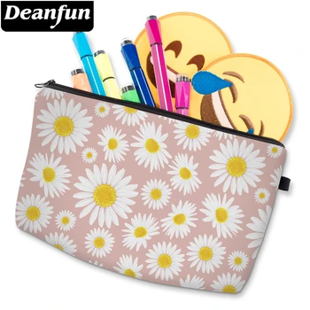 

Deanfun Cosmetic Bag For Women Daisy Printed Cute Makeup Bag For Women And Girls Pink Bags For A Gift D52351