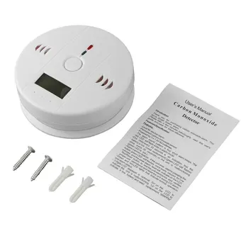 

Sensitive Home CO2 Sensor Detector Wireless CO Carbon Monoxide Poisoning Smoke Gas Sensor Warning Alarm Detector LCD Indicator