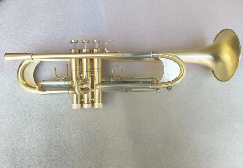 New Bach Trumpet B flat trumpet LT197GS-77 musical instrument heavier type Gold plating Trumpet playing music