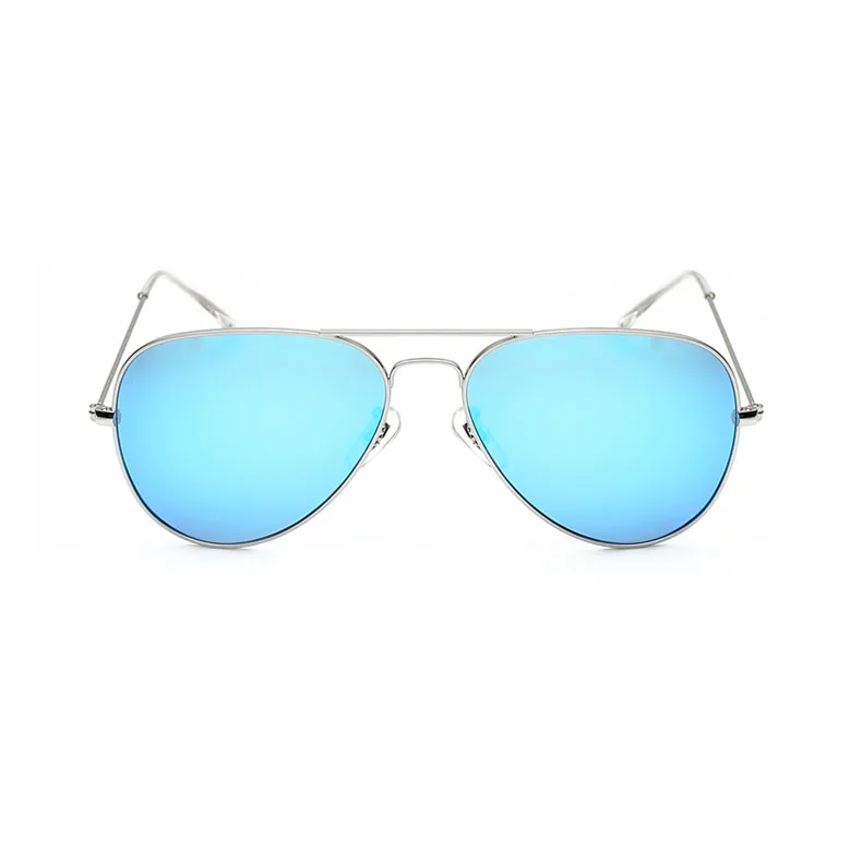 Ice Blue Солнцезащитные очки из нержавеющей стали для женщин и мужчин, поляризационные солнцезащитные очки в стиле авиатор, подходят для вождения всех лиц, 3026 - Цвет линз: Ice Blue