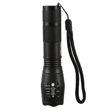 LED Rechargeable Flashlight XML T6 Lantern torch 4000 lumens 18650 Battery Outdoor Camping Powerful Led Flashlight(TYPE A)