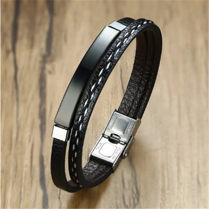 Новые модные кожаные браслеты для мужчин и женщин популярный браслет ручной работы привлекательные металлические браслеты коричневые браслеты