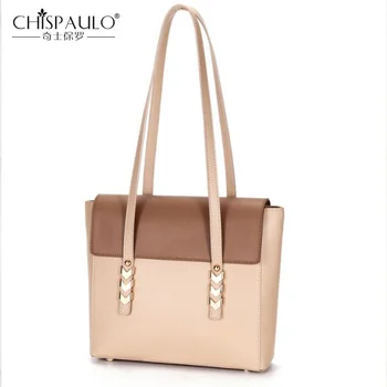 

2020 New Big Women Bag Genuine Leather Women Handbag Fashion Patchwork Shoulder Bag Messenger Bag Designer Brand Square Package