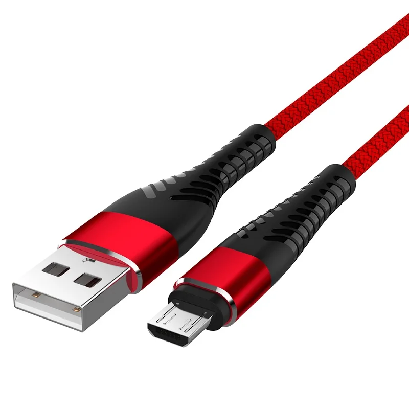 Micro USB кабель 2A Быстрая зарядка зарядное устройство через Micro USB провод для Samsung S9 Xiaomi Redmi; Huawei Android телефон Micro usb-концентратор, 4 порта - Цвет: Красный