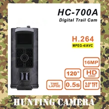 HC-700A, Охотничья камера, светодиодный, фото ловушка, камера, ночное видение, видеонаблюдение, Дикая камера s, 16 Мп, камера ловушка