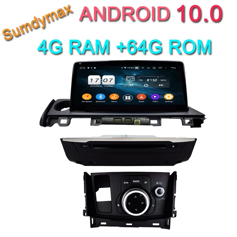 10 25 дюймовый сенсорный экран android автомобильный dvd плеер для mazda 6 mazda6 2017 2018 с gps glonass