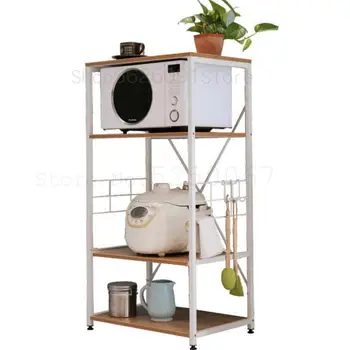 

Kitchen Microwave Storage Rack Multifunctional Rack Electric Rice Cooker Storage Rack Small House Type Simple Rack Sorting