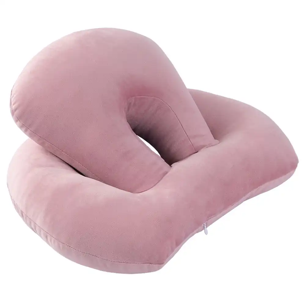 neck support double layer lumbar travel soft headr