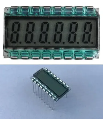 【Storewide Sale】 16PIN TN Positive 6-Digits Segment LCD Panel 3.3V White/ /Blue Backlight.