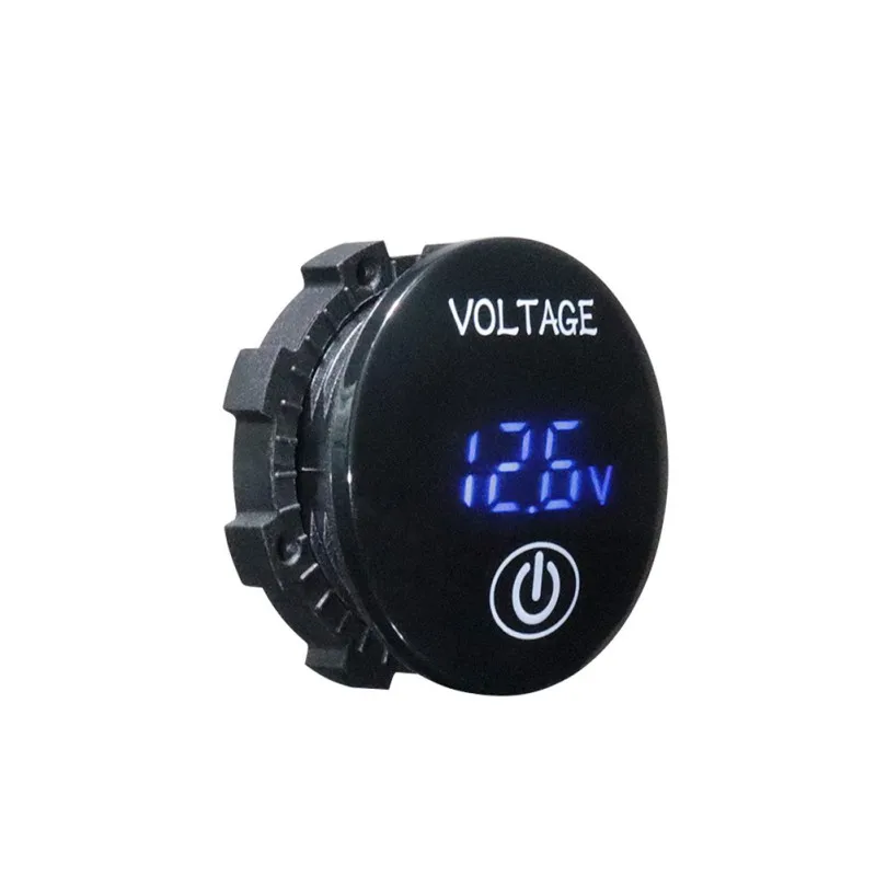 DC12-24V Автомобильный светодиодный тестер для мотоцикла с цифровым дисплеем, измеритель напряжения, Вольтметр для батареи, цифровой измеритель напряжения, аксессуары