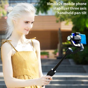 

Ergonomic Panorama Anti Shake For Smartphones Handheld Gimbal Selfie Stick 3 Axis Video Recording Stabilizer Travel Extendable