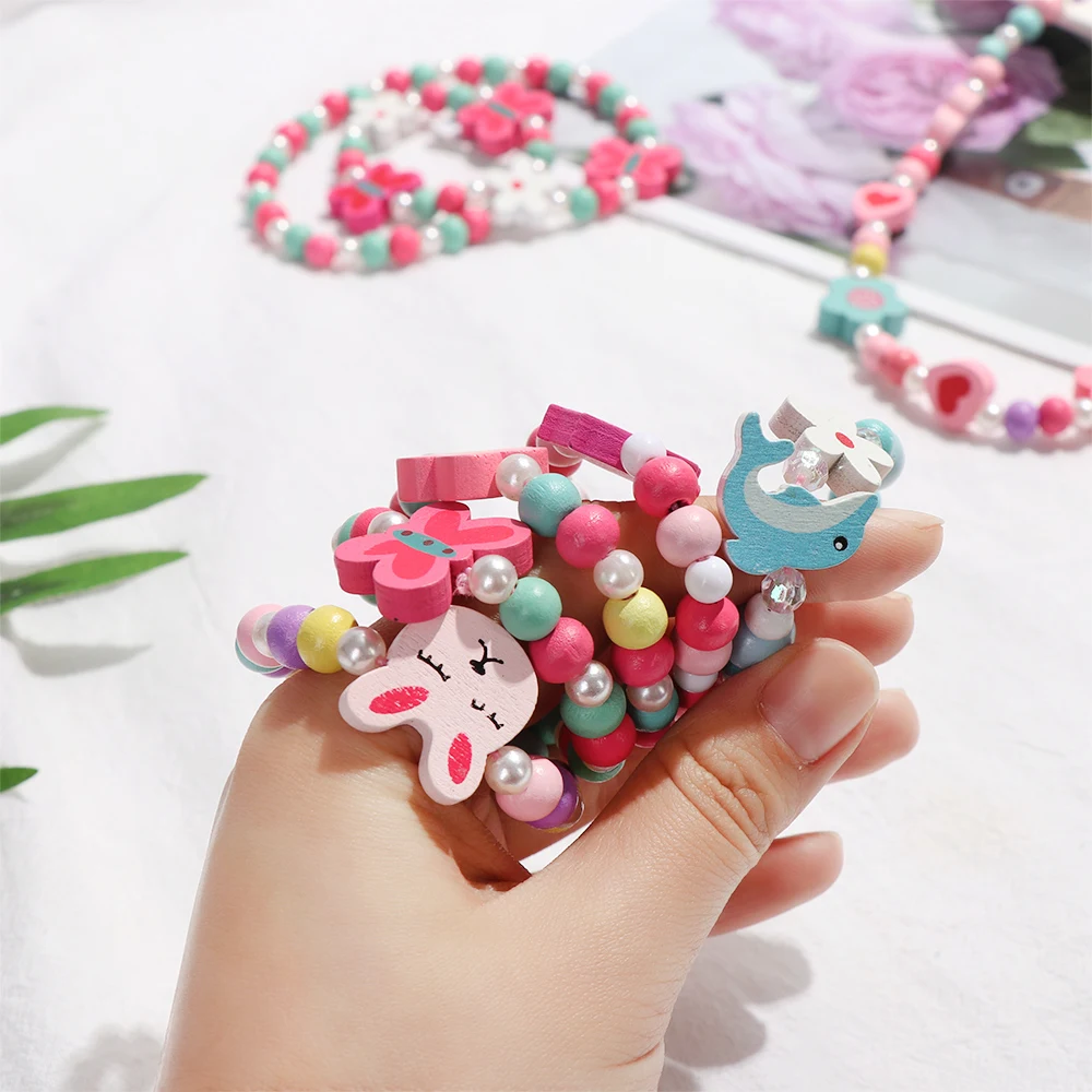Girls Beads Toys Necklace Bracelet Butterflies Flowers Baby Handmade Necklace Accessories Princess Kids Birthday Gifts 2 Girls Beads Toys Necklace Bracelet Butterflies Flowers Baby Handmade Necklace Accessories Princess Kids Birthday Gifts 2