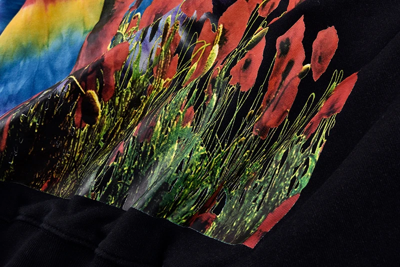 Трэвиса Скотта Astroworld Европа Тур Tie Dye Толстовка для мужчин и женщин Kanye West толстовка с капюшоном для мужчин шерпа странные вещи толстовки