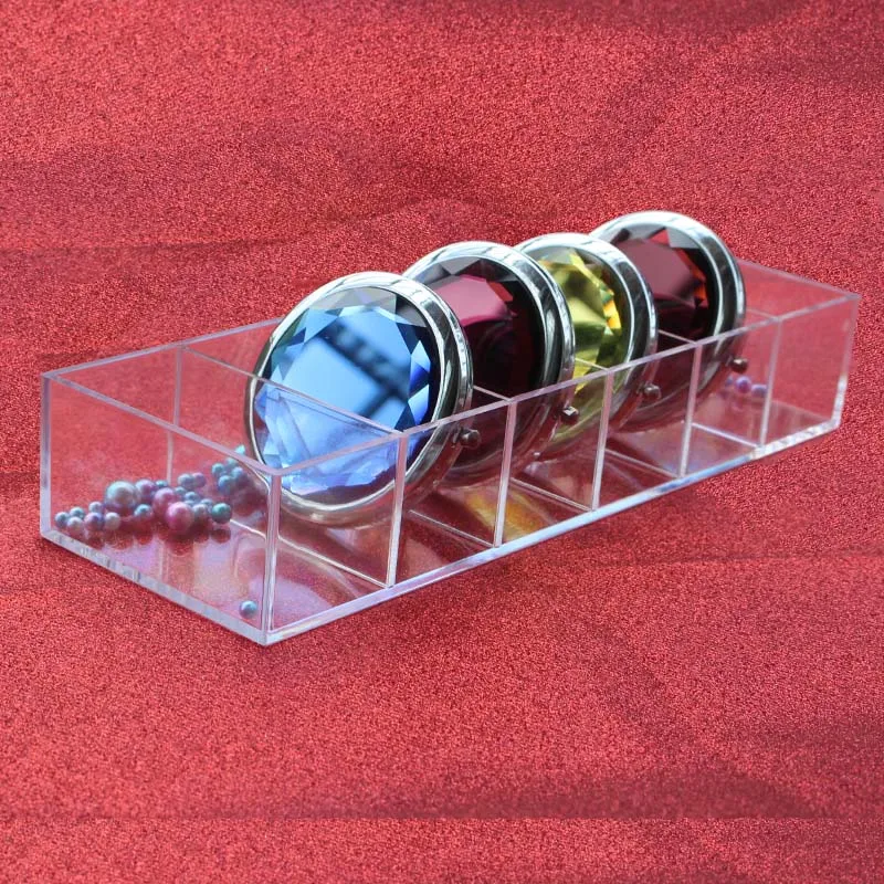 Removable Air Cushion box Acrylic 6 Grid Makeup Organizer Powder Storage Box Lipstick Tools Eye Shadow Case Jewelry Cosmetic Box 4