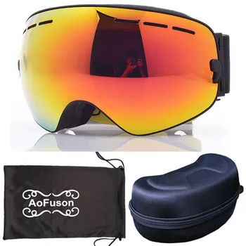 

Ski Goggles Brand Professional Anti-snow Double Lens Anti-fog Large Spherical Winter Ski Mirror Ski Ski Mirror With Original Box