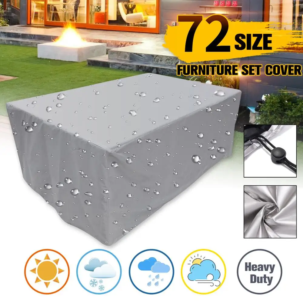 Dustproof-Cover Chair Furniture Sofa Rattan-Table Garden Waterproof Rain General-Size