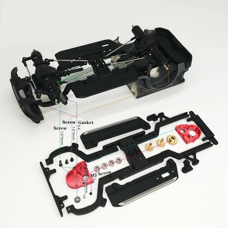 Orlandoo Hunter 1/35 Raptor F150 OH35P01 RC Crawler Mini Pickup Truck Durable Assembled Model KIT DIY Parts 4