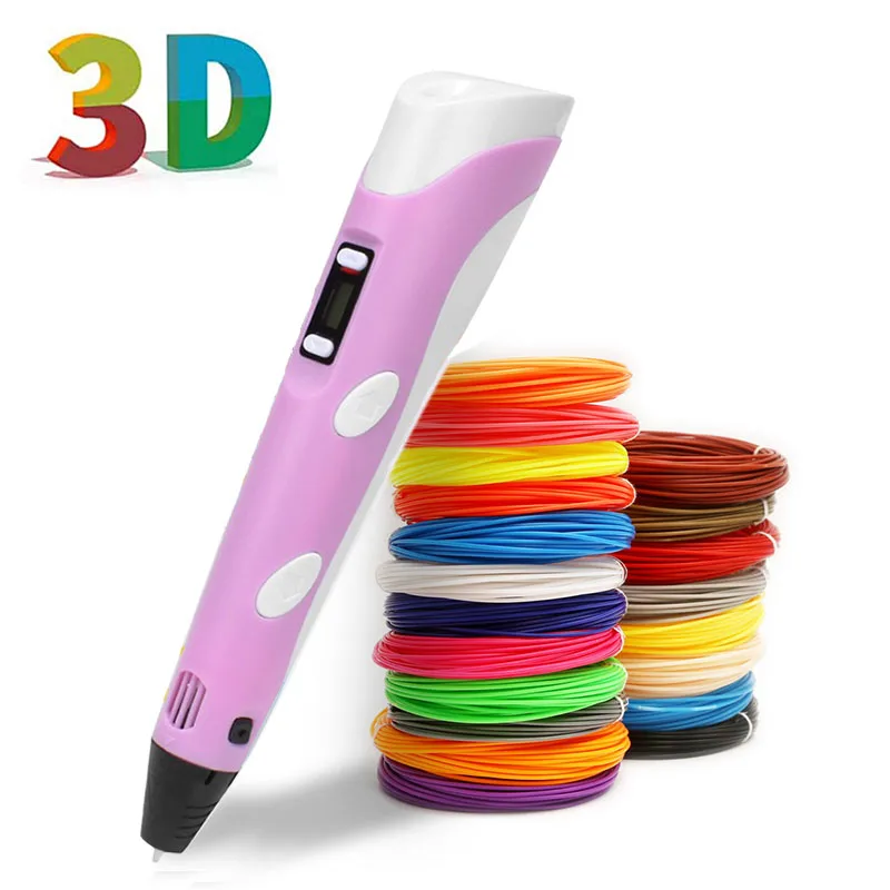 3D Pen DIY Pen 3D Printer Drawing Pencil 3d Printing With 100M PLA Filament Christmas Birthday Gift For Kids