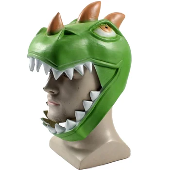 

Original Fortnite REX Dinosaur Mask Game Peripheral Props Latex Hood Halloween Party Cosplay Headgear Kid Birthday Party Toys