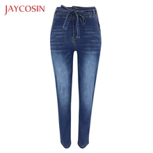 JAYCOSIN джинсы с высокой талией женские уличные бандажные джинсы плюс размер джинсы Femme frenuluum узкие брюки женские узкие джинсы 730#2