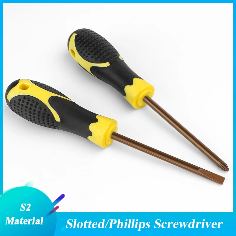 

S2 alloy steel extended cross screwdriver small slotted screwdriver 6 extension screwdriver 8 "driver with strong magnetic field