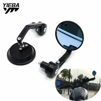 

Round Bar End Mirror Motorcycle Rearview Mirror Side View Mirrors For Yamaha VMAX XSR900 XSR 900 700 XSR700 2019 FJR1300 ABS