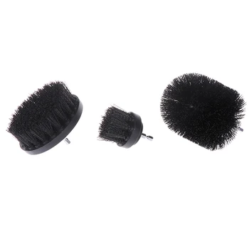 

1pc / 3Pcs Black Electric Floor Cleaning Brush Drill Power Tool For Removing Stubborn Stains On Stone Mable Ceramic Tile Black