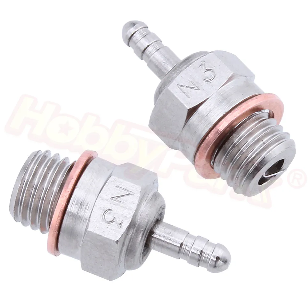 2 шт. Свеча зажигания #3 #4 N3 N4 VX SH Nitro запчасти двигателя замена ОС #8 RC HSP 70117 для Truck