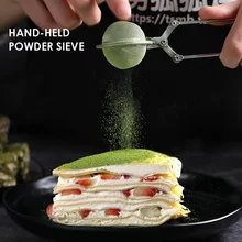 Нержавеющая сталь чай заварки Lour сито для сахарной пудры фильтр какао матча тонкой сетки ситечки украшения торта инструменты