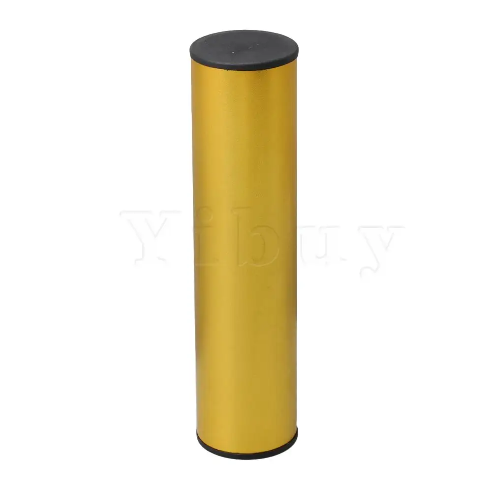 

Yibuy Gold Stainless Steel Orff Percussion Shaker Sand Tube 200MM Musical Tool