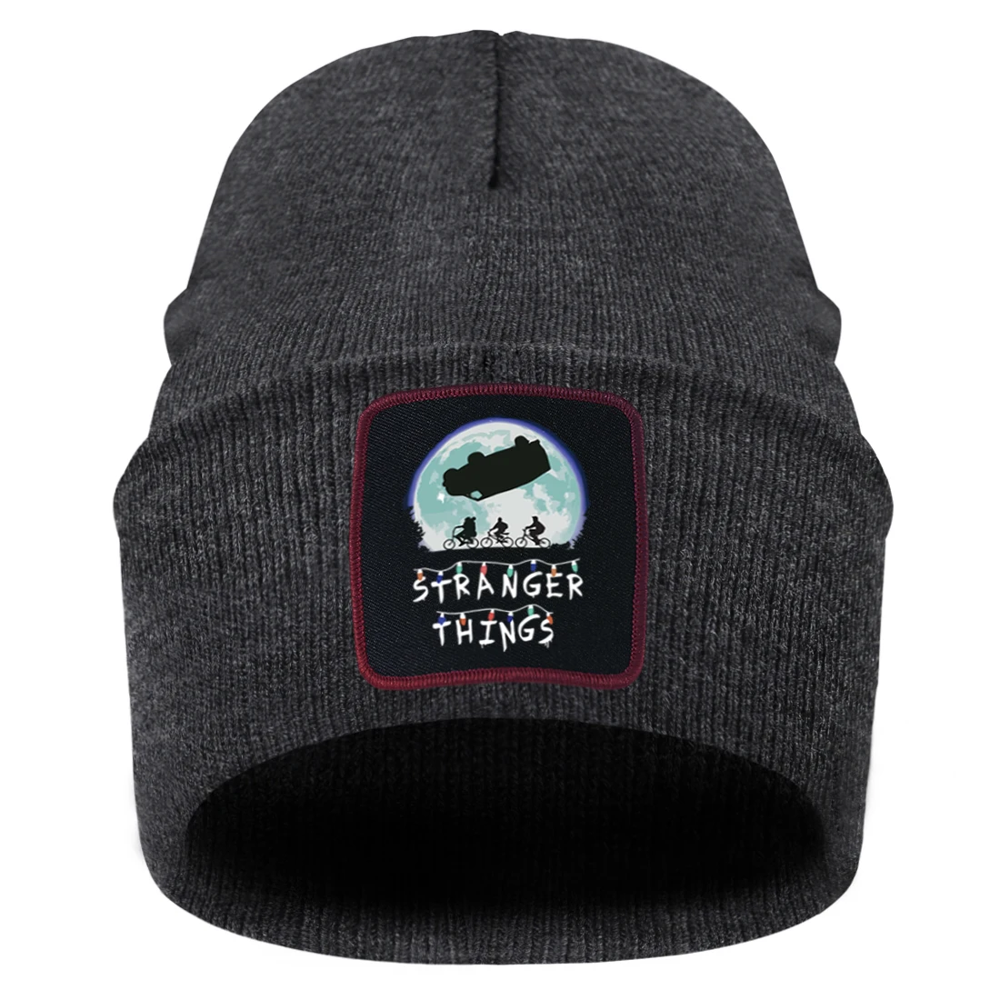 

Stranger Things Cartoon Mens New Arrival Knitted Hat Solid Cute Outdoor Brimless Hats For Woman Retro Soft Elastic Gorras Caps